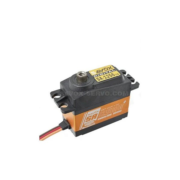 Servo Savox SA-1256TG Plus com Soft Start 6V 20KG 0.15S