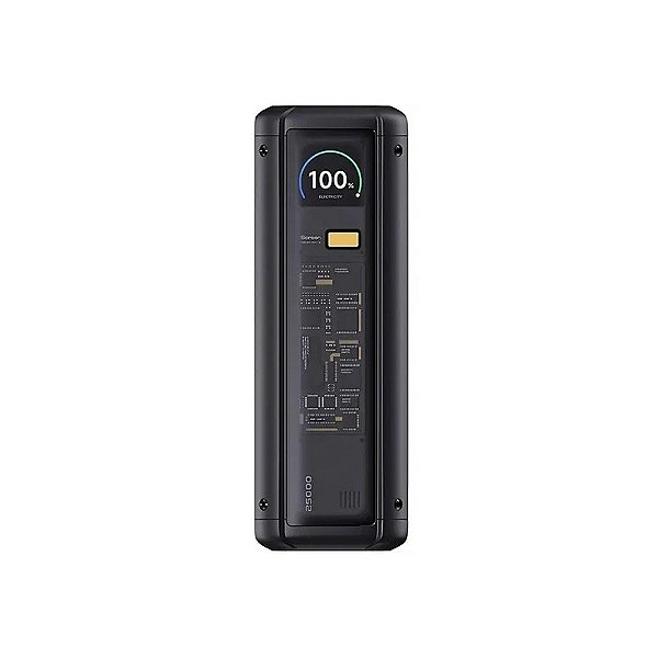 Carregador Portátil Xiaomi 212W Hypercharge Power Bank P03MI 25.000 Mah 2 Saídas USB-C e USB - Preto