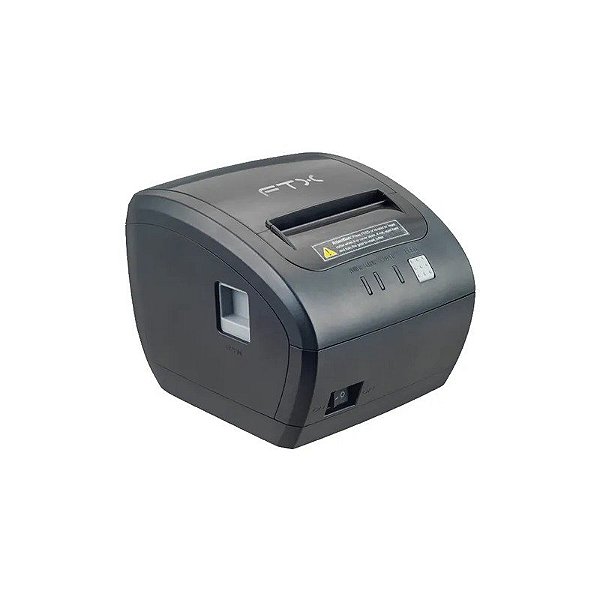 Impressora Térmica FTX FTXP-80S - Red/USB/Serial/RJ-11 - 80 MM - Bivolt - Preto