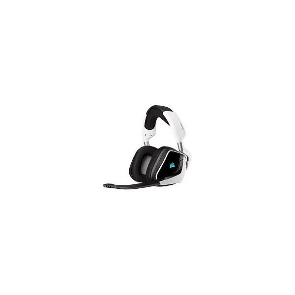 Headset Gamer Corsair Void Elite RGB / Sem Fio - Preto / Branco (CA-9011202-Na)