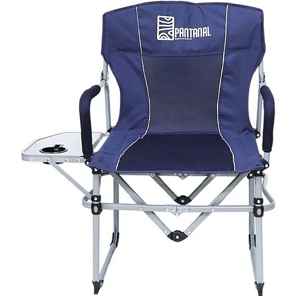 Silla Plegable Pantanal Adventure con Portavasos - Azul