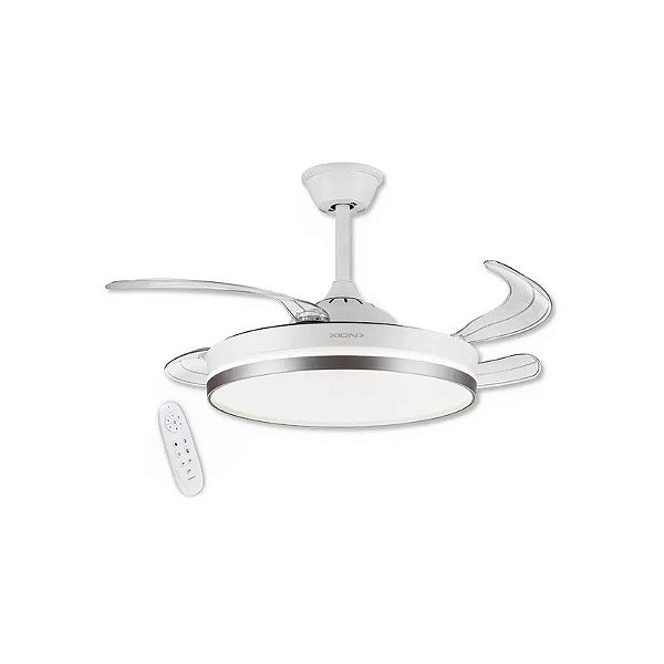 Ventilador de Teto Xion XI-V200T 42" 220V com Luz LED - Branco