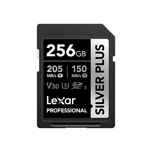 Cartão de Memória SD Lexar Professional Silver Plus 205-150 MB/s C10 256 GB (LSDSIPL256G-BNNNG)