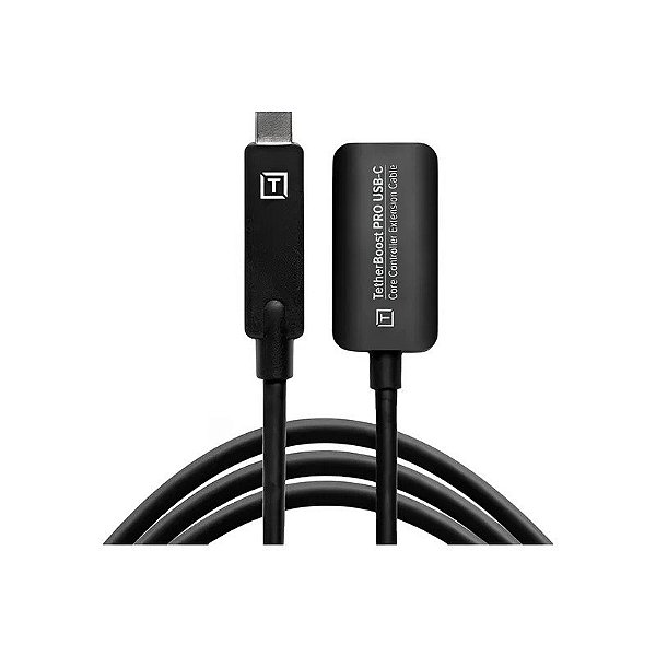 Cabo de Extensão USB-C Tether Tools Tetherboost Pro 10 GBPS para Câmera - Preto 4,6 Metros (TBPRO3-BLK)