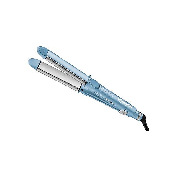 Prancha Babylisspro 4061 U-Styler BNT4061TUZ Nano Titanium 25 MM - Azul/Prata
