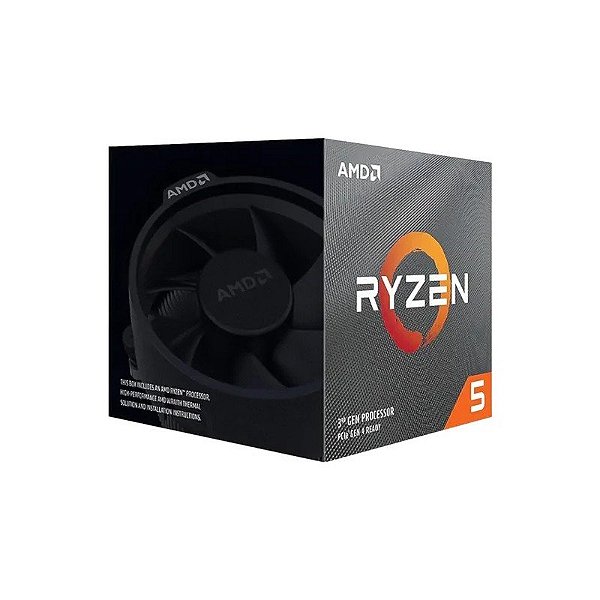 Processador AMD Ryzen 5-3400G Soquete AM4 4 Núcleos 8 Threads 3.7GHZ e 4.2GHZ Turbo Cache 8MB
