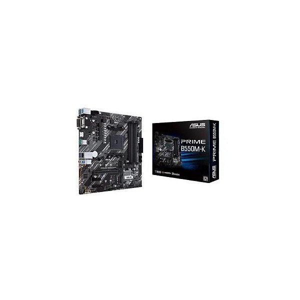 Placa Mãe ASUS Prime B550M-K AM4 M.2/VGA/DVI/HDMI