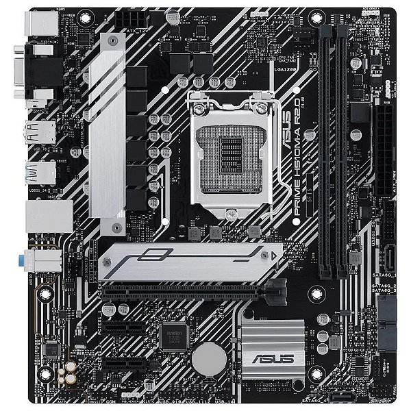 Placa-mãe Asus Prime H510M-A R2.0 LGA1200/2xDDR4/PCI-E/M.2/DP/VGA/HDMI