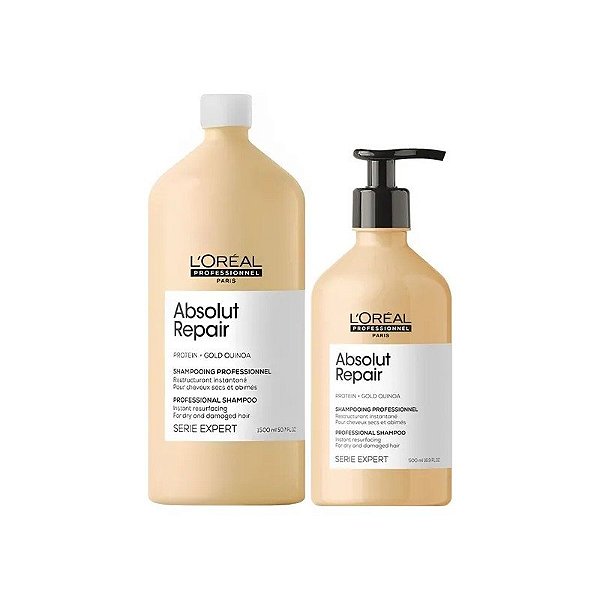 Kit L'Oréal Professionnel Paris Absolut Repair Shampoo 1.5L + Condicionador 750ml