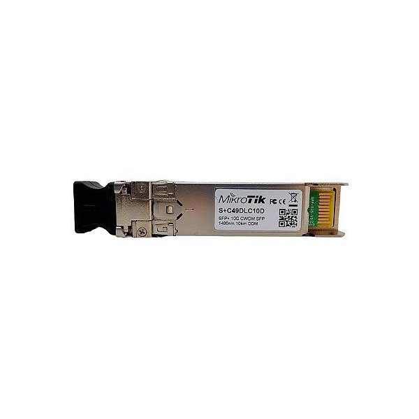 Cabo Mikrotik SFP+ CWDM s+C49DLC10D 10G SM 10KM 1490NM LC