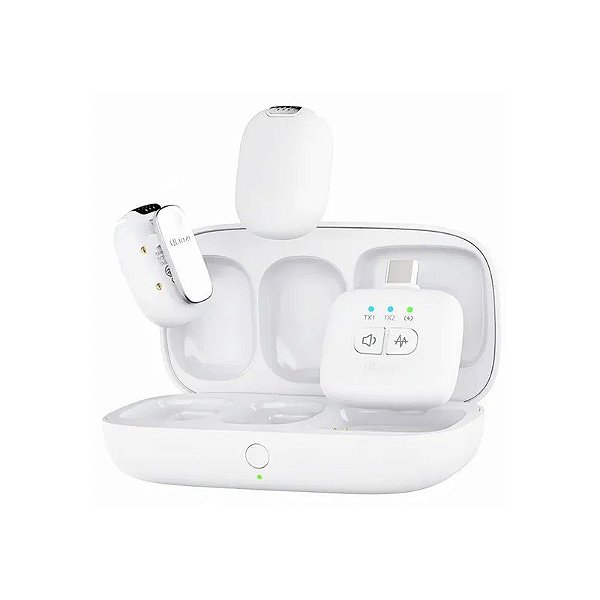 Microfone Sem Fio Ulanzi A30 Tipo C - Branco