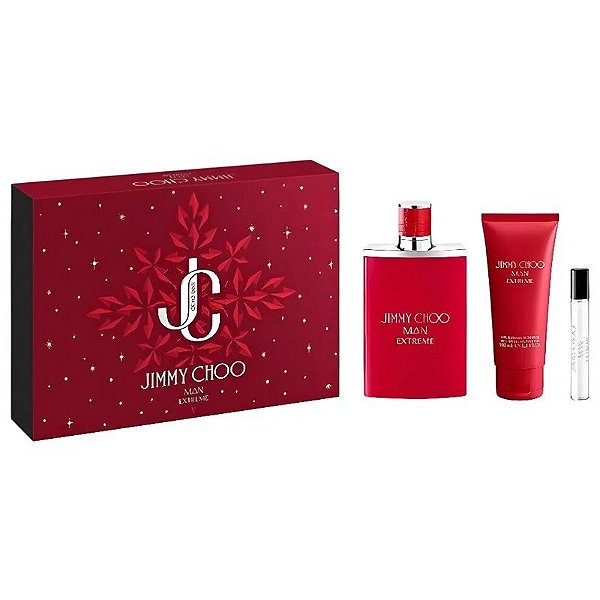 Kit Perfume Jimmy Choo Man Extreme Eau de Parfum 100mL+7,5mL+Gel de Banho 100mL - Masculino