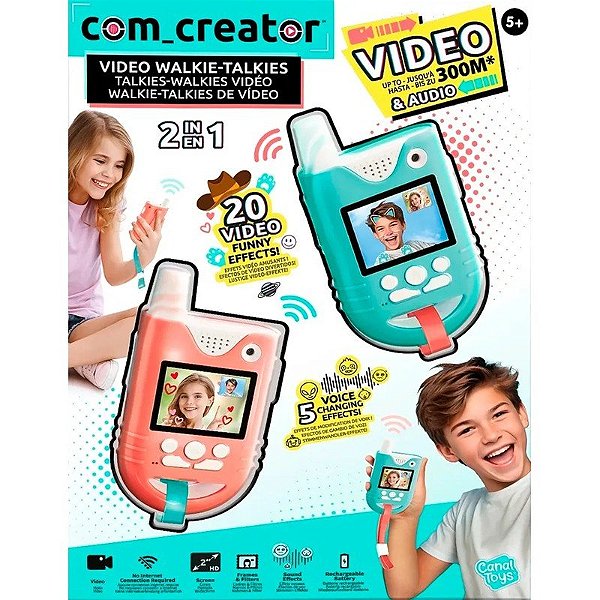 Videofone Rádio Comunicador Criador 2em1 Canal Toys - 042