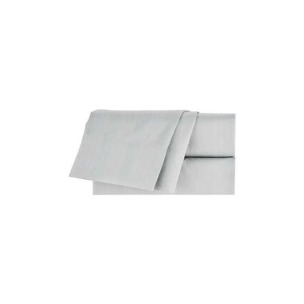 Jogo de lençóis Soho Multi Stripe SSK400MSTIGR 400H King Size Cinza Gelo 4 Peças