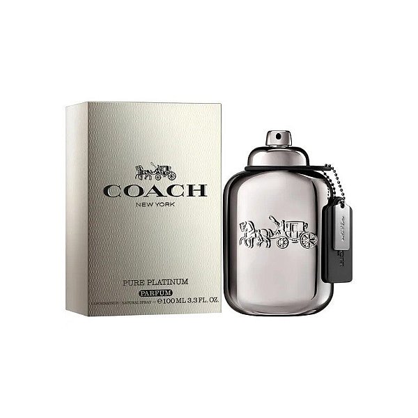 Perfume Coach Pure Platinum Parfum - Masculino 100ML