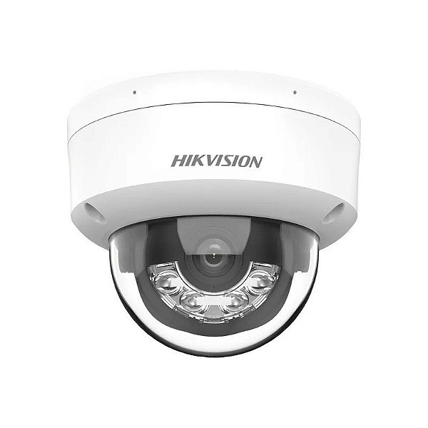 Câmera de Vigilância IP Hikvision Dome DS-2CD1183G2-Liu Smart Hybrid Light 8MP - Branco/Preto