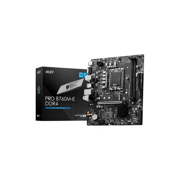 Placa-mãe MSI B760M-e Pro DDR4/HDMI/VGA/USB2.0 MB 1700