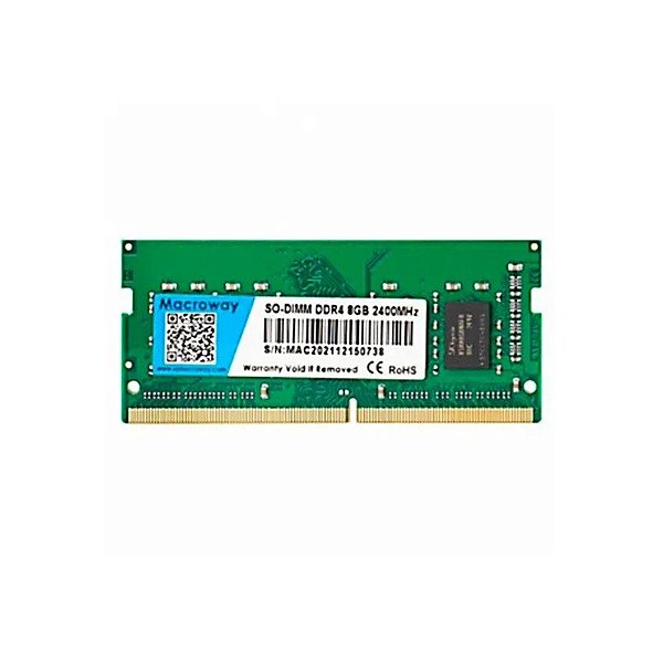 Memória para Notebook Macroway, DDR4 16GB (1X16GB), 2400MHz, So-DIMM, Verde
