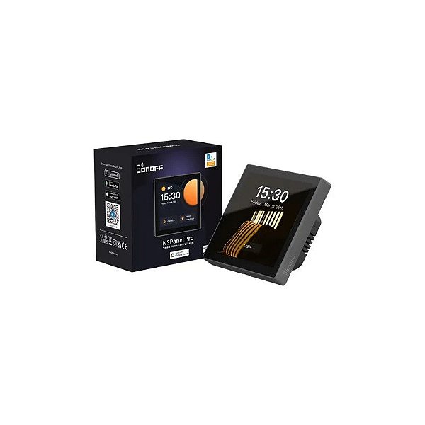 Interruptor Inteligente de Parede Wifi Sonoff Nspanel Pro Preto