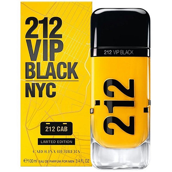 Perfume Carolina Herrera 212 Vip Black 212 Cab Edição Limitada EDP 100mL - Masculino