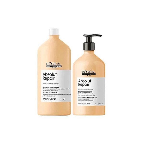 Kit Loreal Absolut Repair (Shampoo + Condicionador) Grande