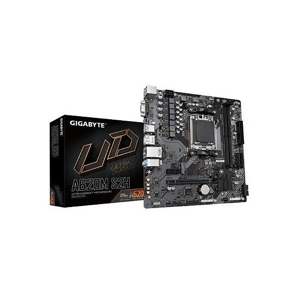 Placa-mãe Gigabyte A620M S2H AM5 DDR5 HDMI DP M.2