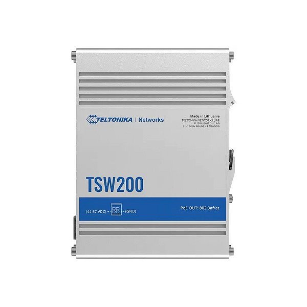 Chave Industrial Teltonika TSW200 Gigabit/2SFP/Poe+ - Branco