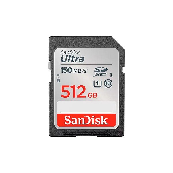 Cartão de Memória Sandisk Ultra SDSDUNC-512G-GN6IN - 512GB - SD - 150MB/s