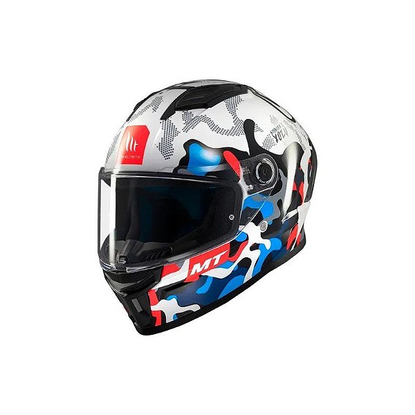 Capacete MT Helmets Stinger 2 Yozu A7 - Fechado - Tamanho M - Gloss