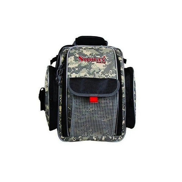 Mochila Sumax SM-1711 para Pesca Tipo Camuflado