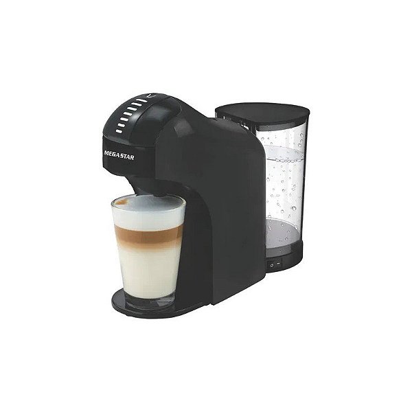 Cafeteira Multicápsula Mega Star CAF02N 900ML 1400W 220V Preto