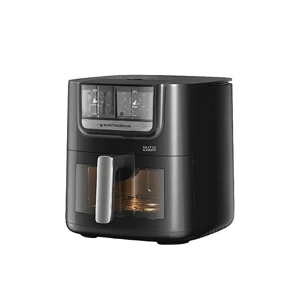 Fritadeira Elétrica Air Fryer Electrobras Nutri Cheff EBAF-75W-Ow - 1800W - 7.5L - 220V 50/60 HZ - Preto