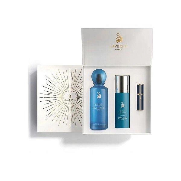 Perfume Laverne Blue Laverne 7:00 AM Kit 200ML + 100ML - Edp - Masculino