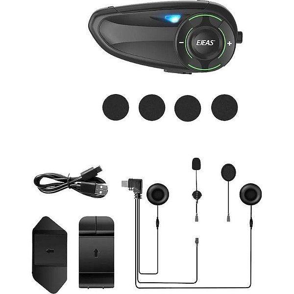 Intercomunicador para Moto Ejeas Q8 6-Motos