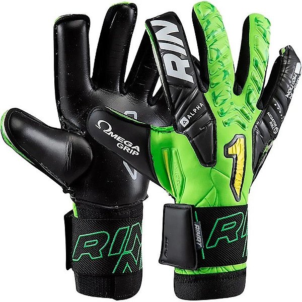 Luva para Goleiro Rinat Egotiko Vingador Alpha AD - Verde/Preta