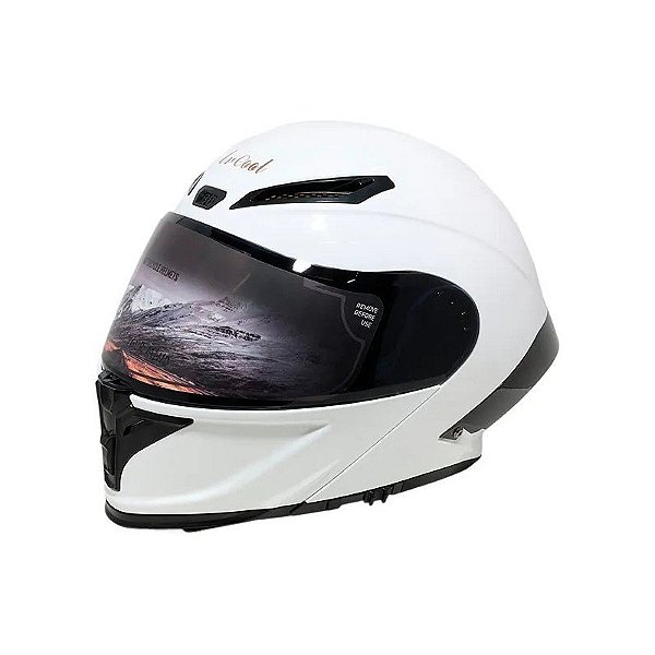 Capacete para Moto LV Cool Capacete P8 - Tamanho L (59-60) Brilho Branco
