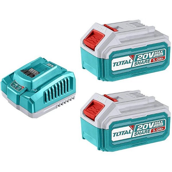 Bateria de lítio 20V 5.0Ah - Total TFBCPK2513 (2 peças)