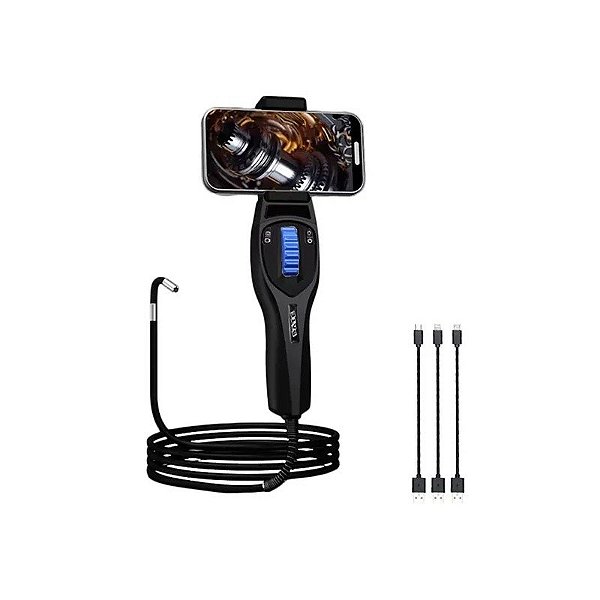 Câmera Borescópio Articulado Satélite A-GL921 para Smartphone - Preto 1 Metro