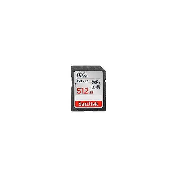 Cartão de Memória SD Sandisk Ultra 512GB Classe 10 U1 FHD - SDSDUNC-512G-GN6IN