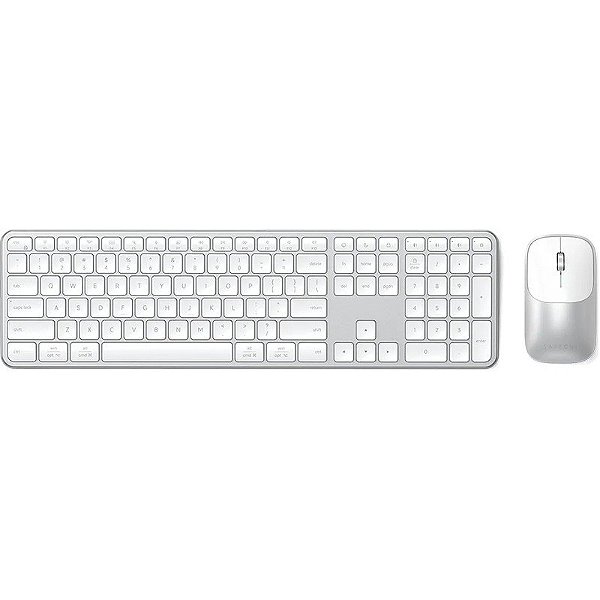 Teclado e Mouse Sem Fio Satechi ST-ZEX3SS-EN Slim CEX3 Combo Prata