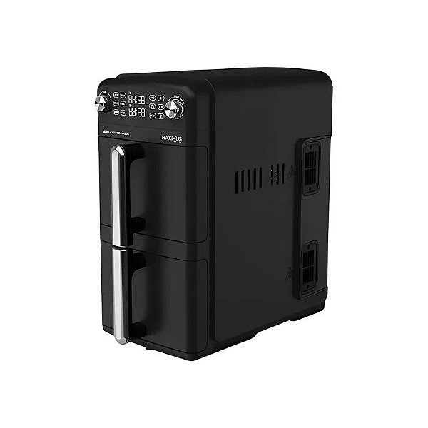 Fritadeira Air Fryer Dupla Electrobras Maximus EBAF10DB 2400 W 220V - Preta 10L