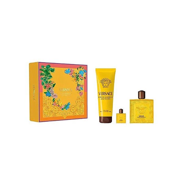 Kit Perfume Versace Eros Energy Edp - Masculino 3 Peças