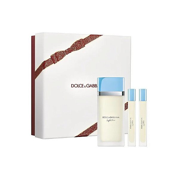 Kit Perfume Dolce&Gabbana Light Blue Eau de Toilette 100ml + 2 Miniaturas 10ml - Feminino