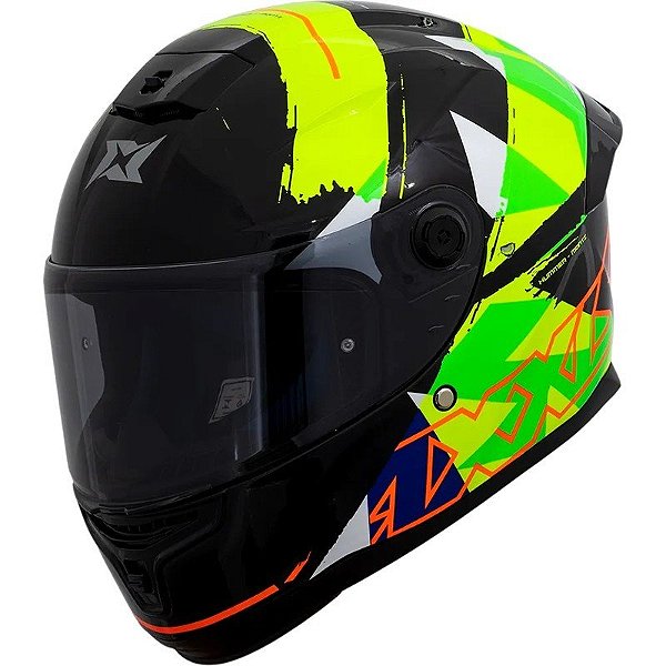 Capacete para Moto Axxis Hummer S Monti B13 - Tamanho XL (61-62) - Gloss Amarelo