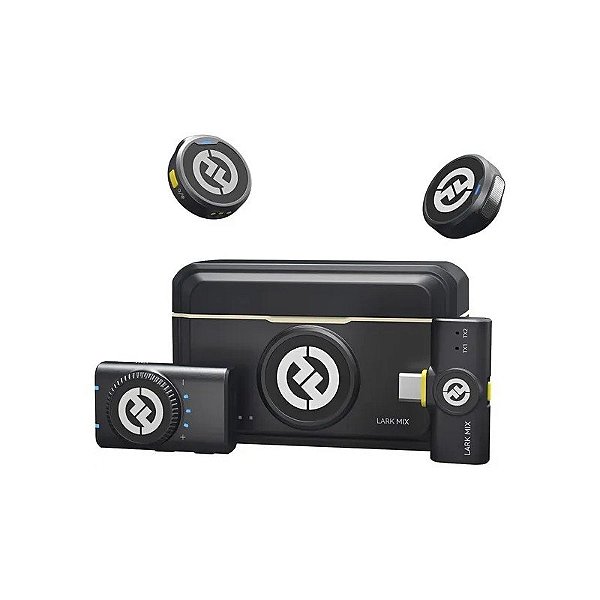 Microfone Sem Fio Hollyland Lark M2 Mini Combo (Câmera RX+Type-C RX)