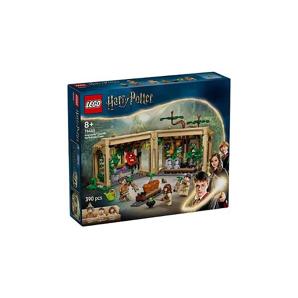 Jogo de Construção Lego Harry Potter Castelo de Hogwarts Aula de Herbologia 76445 390 Peças