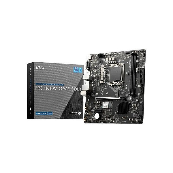 Placa Mãe MSI Pro H610M-G Wi-Fi LGA 1700 DDR5