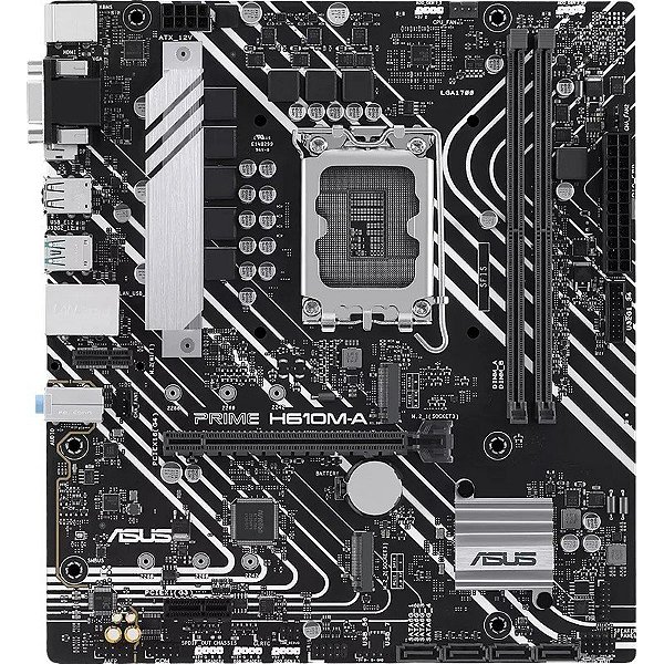 Placa Mãe Asus Prime H610M-A LGA1700/2xDDR5/PCI-E/M.2/HDMI/DP/SATA