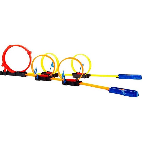 Pista Hot Wheels Multi-Loop Race Off Mattel - HDR83