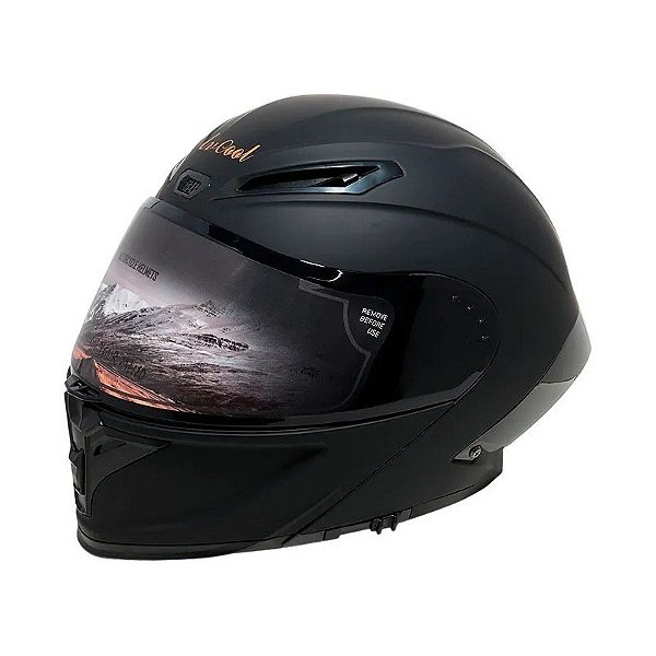 Capacete para Moto LV Cool Helmets P8 - Tamanho M (57-58) Preto Fosco